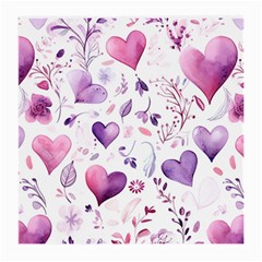 Hearts Love Purple Medium Glasses Cloth (2 Sides) from ArtsNow.com Back