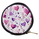 Hearts Love Purple Mini Makeup Bag