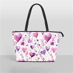 Hearts Love Purple Classic Shoulder Handbag