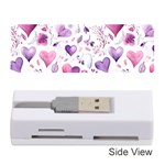 Hearts Love Purple Memory Card Reader (Stick)