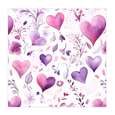 Hearts Love Purple Duvet Cover (Queen Size) from ArtsNow.com Front