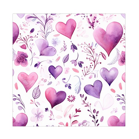 Hearts Love Purple Duvet Cover Double Side (Full/ Double Size) from ArtsNow.com Front