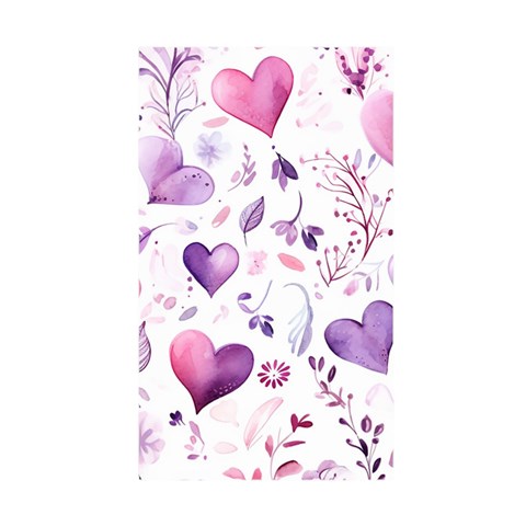 Hearts Love Purple Duvet Cover Double Side (Single Size) from ArtsNow.com Front