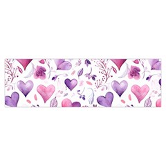 Hearts Love Purple Toiletries Pouch from ArtsNow.com Hand Strap