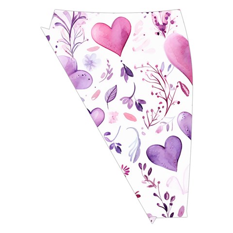 Hearts Love Purple Midi Wrap Pencil Skirt from ArtsNow.com Front Left