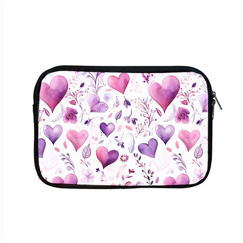 Hearts Love Purple Apple MacBook Pro 15  Zipper Case from ArtsNow.com Front