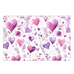 Hearts Love Purple Waist Pouch (Small) from ArtsNow.com Loop