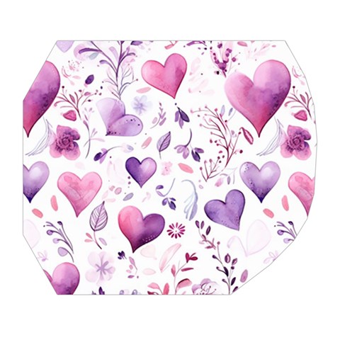 Hearts Love Purple Belt Pouch Bag (Small) from ArtsNow.com Tape