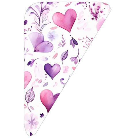 Hearts Love Purple Belt Pouch Bag (Large) from ArtsNow.com Front Right