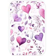 Hearts Love Purple Belt Pouch Bag (Large) from ArtsNow.com Back