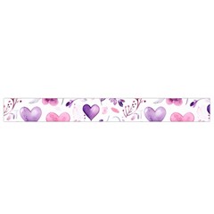 Hearts Love Purple Belt Pouch Bag (Large) from ArtsNow.com Bottom