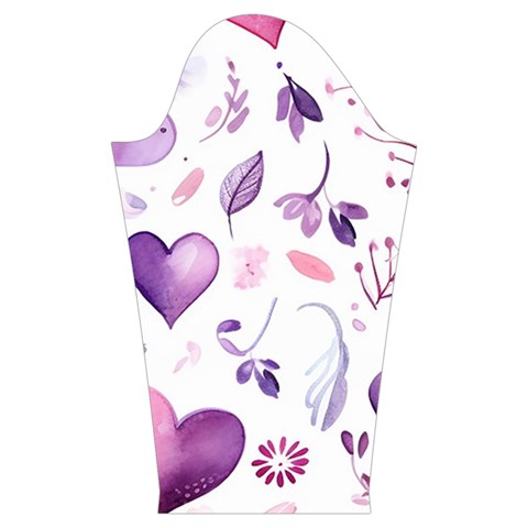 Hearts Love Purple Kids  Midi Sailor Dress from ArtsNow.com Sleeve Left