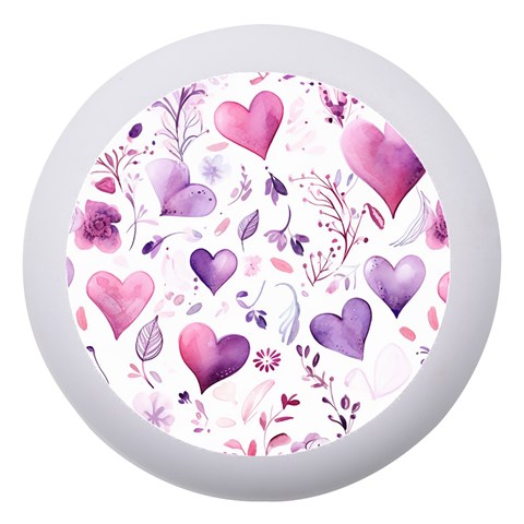 Hearts Love Purple Dento Box with Mirror from ArtsNow.com Front