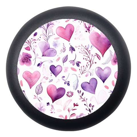 Hearts Love Purple Dento Box with Mirror from ArtsNow.com Front