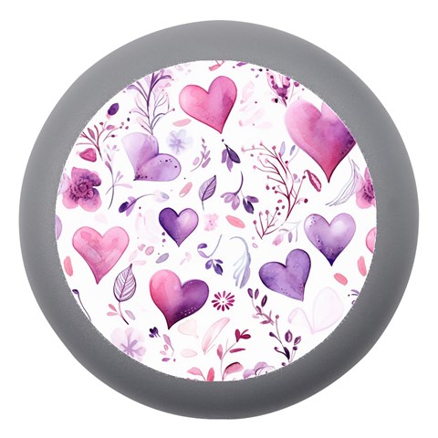 Hearts Love Purple Dento Box with Mirror from ArtsNow.com Front