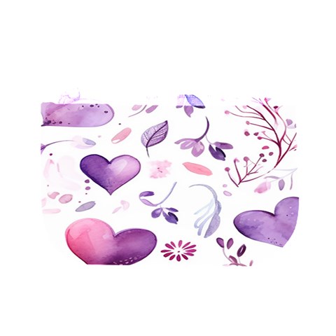 Hearts Love Purple 5  x 7  Hardcover Notebook from ArtsNow.com Back Cover