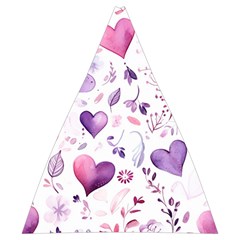 Hearts Love Purple Automatic Folding Umbrella with Case (Medium) from ArtsNow.com 17.22 x19.95  Umbrella - 1