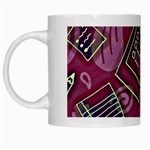 Abstract Art Pattern Design Background White Mug