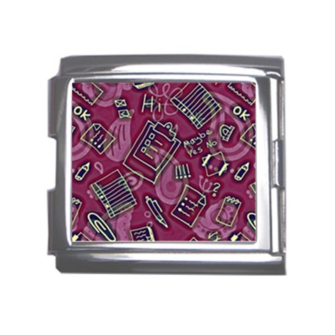 Abstract Art Pattern Design Background Mega Link Italian Charm (18mm) from ArtsNow.com Front