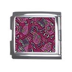 Abstract Art Pattern Design Background Mega Link Italian Charm (18mm)