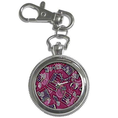 Abstract Art Pattern Design Background Key Chain Watches from ArtsNow.com Front