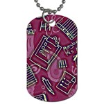 Abstract Art Pattern Design Background Dog Tag (One Side)