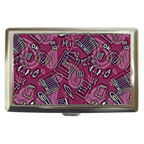 Abstract Art Pattern Design Background Cigarette Money Case from ArtsNow.com Front