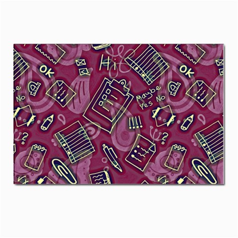 Abstract Art Pattern Design Background Postcard 4 x 6  (Pkg of 10) from ArtsNow.com Front