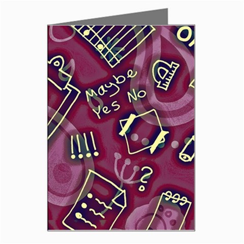 Abstract Art Pattern Design Background Greeting Card from ArtsNow.com Left