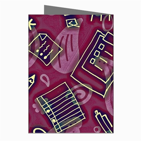 Abstract Art Pattern Design Background Greeting Cards (Pkg of 8) from ArtsNow.com Right