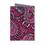 Abstract Art Pattern Design Background Mini Greeting Cards (Pkg of 8)