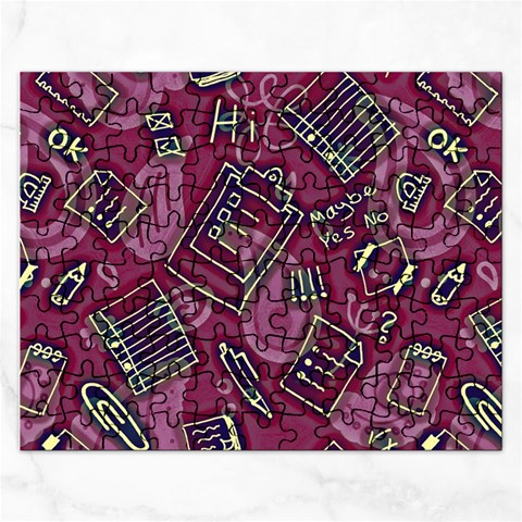 Abstract Art Pattern Design Background Rectangular Jigsaw Puzzl from ArtsNow.com Front