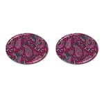 Abstract Art Pattern Design Background Cufflinks (Oval)