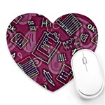 Abstract Art Pattern Design Background Heart Mousepad