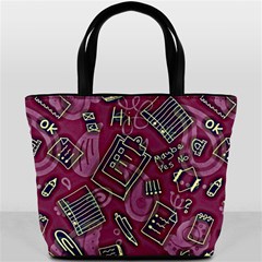 Abstract Art Pattern Design Background Bucket Bag from ArtsNow.com Back