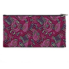 Abstract Art Pattern Design Background Pencil Cases from ArtsNow.com Back