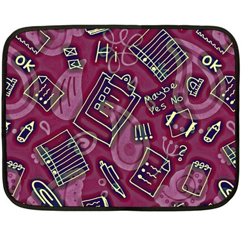 Abstract Art Pattern Design Background Two Sides Fleece Blanket (Mini) from ArtsNow.com 35 x27  Blanket Front