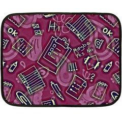 Abstract Art Pattern Design Background Two Sides Fleece Blanket (Mini) from ArtsNow.com 35 x27  Blanket Back