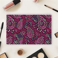 Abstract Art Pattern Design Background Cosmetic Bag (Large) from ArtsNow.com Back