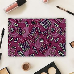 Abstract Art Pattern Design Background Cosmetic Bag (Large) from ArtsNow.com Back