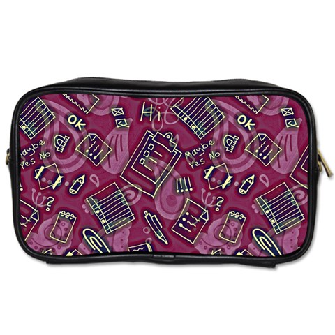 Abstract Art Pattern Design Background Toiletries Bag (Two Sides) from ArtsNow.com Front