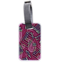 Abstract Art Pattern Design Background Luggage Tag (two sides) from ArtsNow.com Front