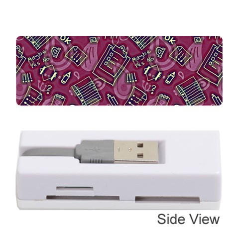 Abstract Art Pattern Design Background Memory Card Reader (Stick) from ArtsNow.com Front