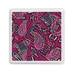 Abstract Art Pattern Design Background Memory Card Reader (Square)