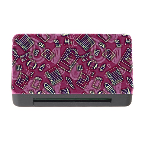 Abstract Art Pattern Design Background Memory Card Reader with CF from ArtsNow.com Front