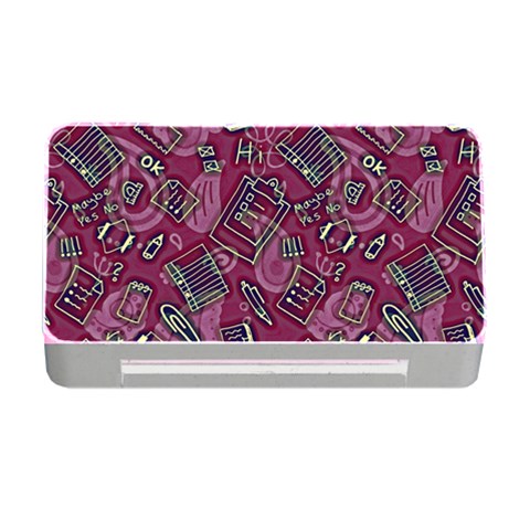 Abstract Art Pattern Design Background Memory Card Reader with CF from ArtsNow.com Front