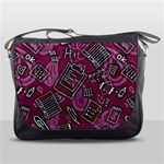 Abstract Art Pattern Design Background Messenger Bag