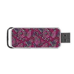 Abstract Art Pattern Design Background Portable USB Flash (Two Sides) from ArtsNow.com Front