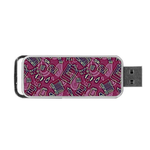 Abstract Art Pattern Design Background Portable USB Flash (Two Sides) from ArtsNow.com Back