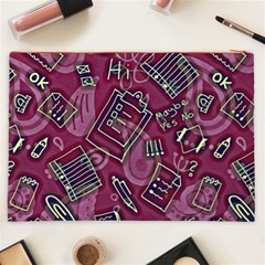 Abstract Art Pattern Design Background Cosmetic Bag (XXL) from ArtsNow.com Back